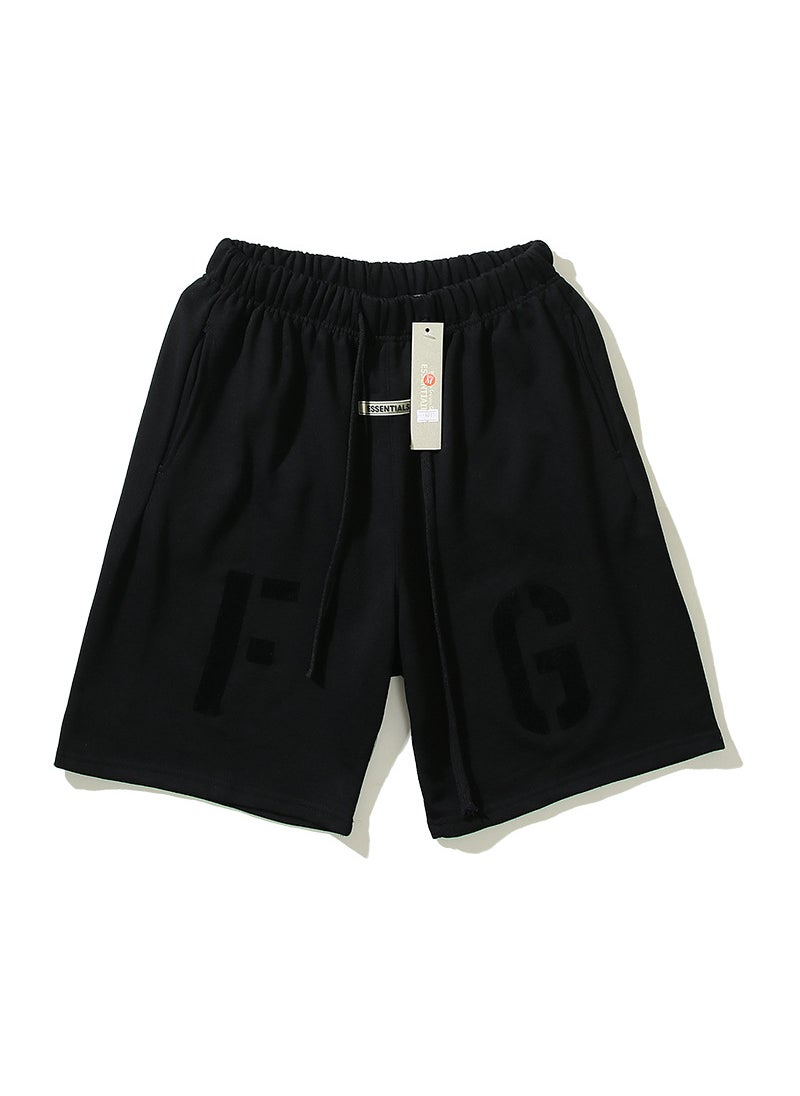 Generic - FEAR OF GOD Season 7 Velvet Print Shorts Unisex Oat Ash - Image 1