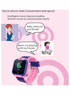 IAF 260.0 mAh Q12 Kids Smart Watch Phone with LBS Tracking and SIM Card Support Blue  - Image 4