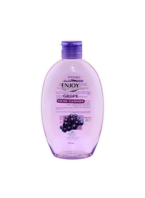 ENJOY Grape Facial Cleanser 225ml – Deep Cleansing & Hydrating | Removes Dirt, Oil & Makeup | Antibacterial & Refreshing