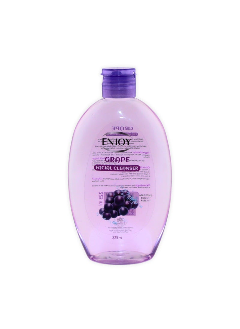 ENJOY Grape Facial Cleanser 225ml – Deep Cleansing & Hydrating | Removes Dirt, Oil & Makeup | Antibacterial & Refreshing