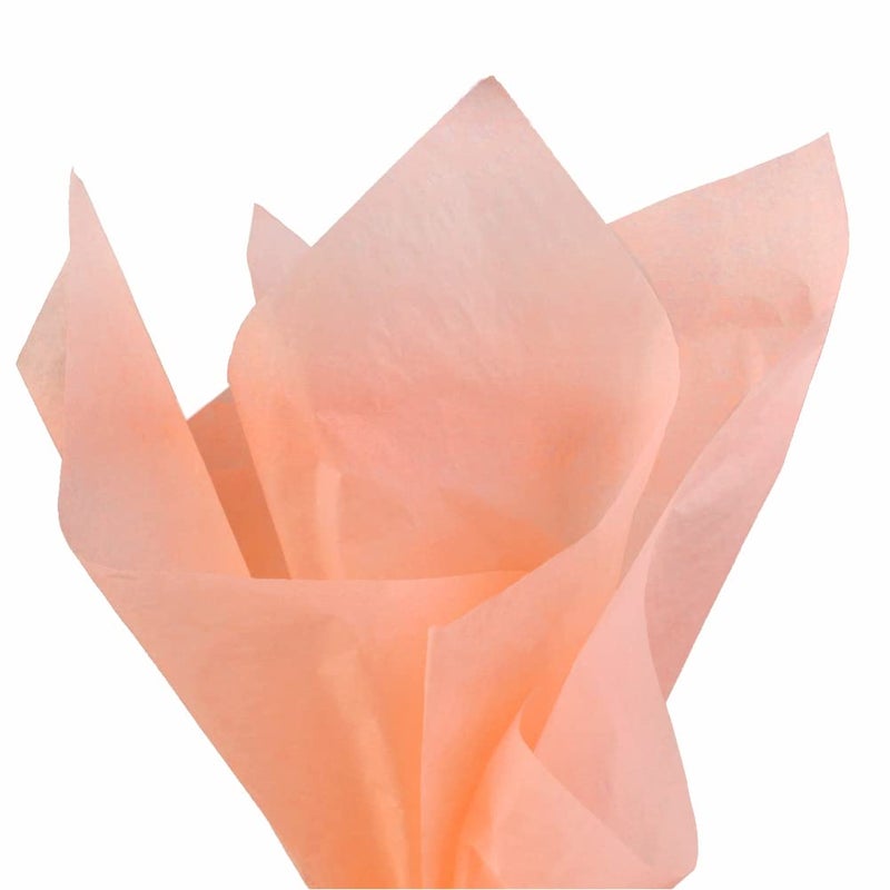 PMLAND Gift Wrapping Tissue Paper  Peach Color  20 Inches x 26 Inches 60 Sheets