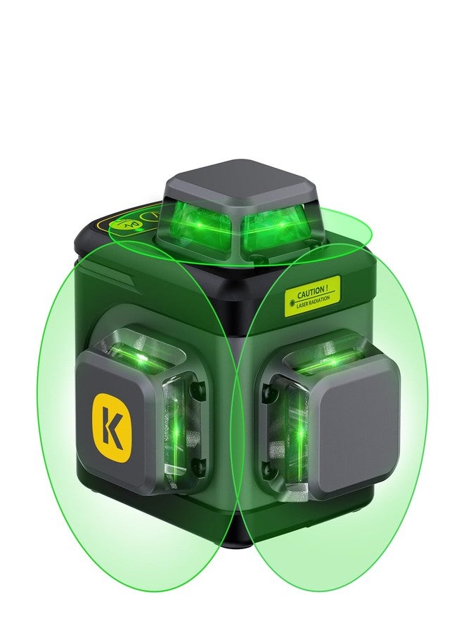 فانتيك مستوى ليزر Fanttik D12 Ace 360 ذاتي التسوية، ليزر أخضر ثلاثي الأبعاد قابل لإعادة الشحن 3x360°، وضع نبض خارجي، متين IP54، سهل الاستخدام للبناء وتعليق الصور - Image 1