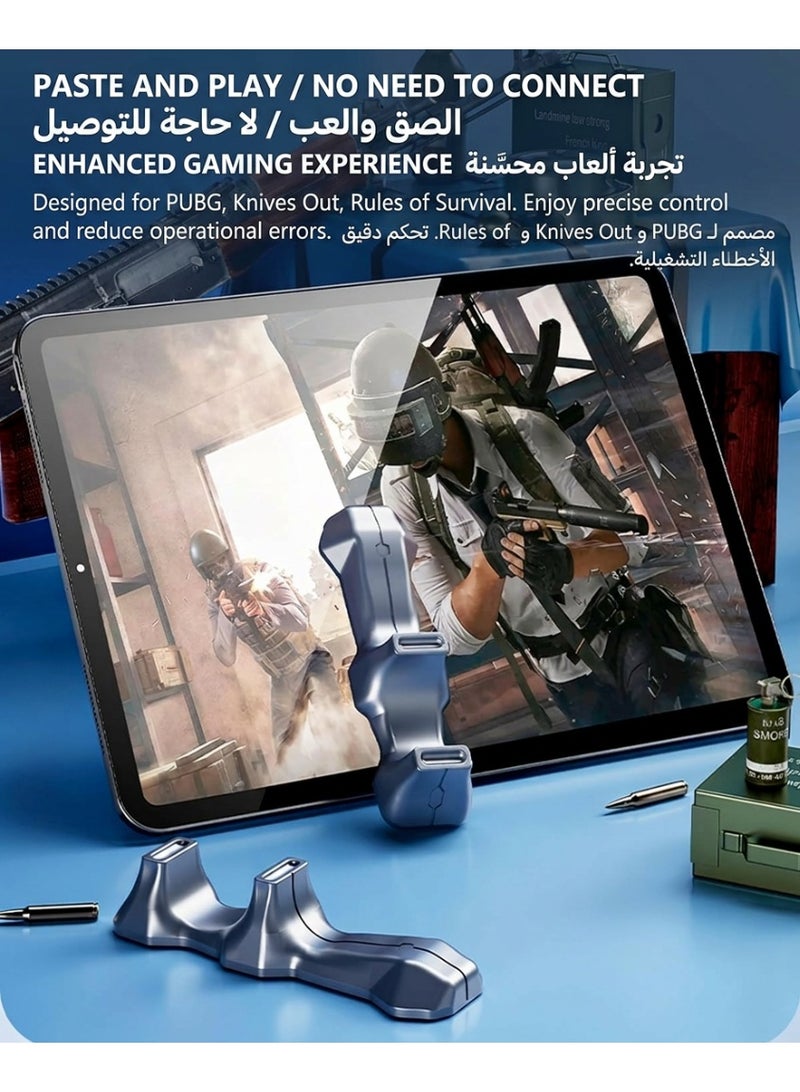 Gaming Handle for iPad & Android Tablets, Anti-Slip Silicone Gamepad Grip for Tablet, Game Controller for PUBG, for Knives Out, for Rules of Survival - Image 2