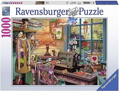 Ravensburger The Sewing Shed - 1000 Piece Jigsaw Puzzle | Unique Pieces with Softclick Technology | Ideal for Adults and Kids | FSC Certified | Perfect for Gift Giving - Image 1