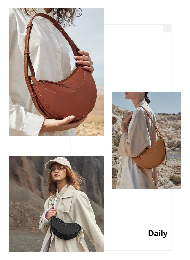 NIBEMINENT - Polene crescent bag single armpit bag crossbody bag - Image 1
