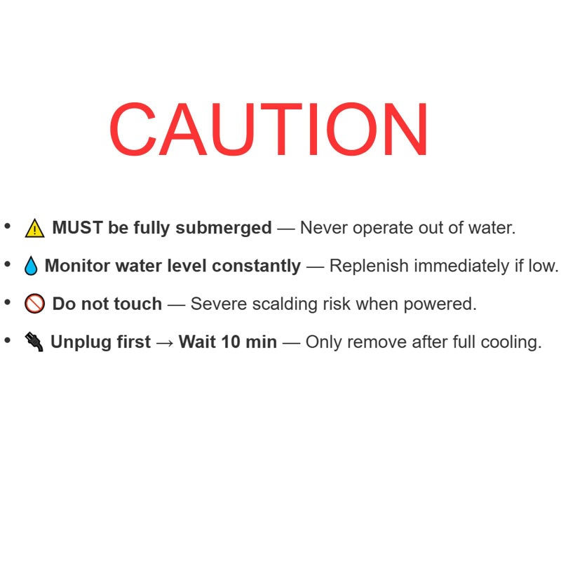 AQUANEAT Aquarium Heater, 25W Small Betta Fish Tank Heater, Mini Preset Water Thermostat with a Thermometer - Image 3