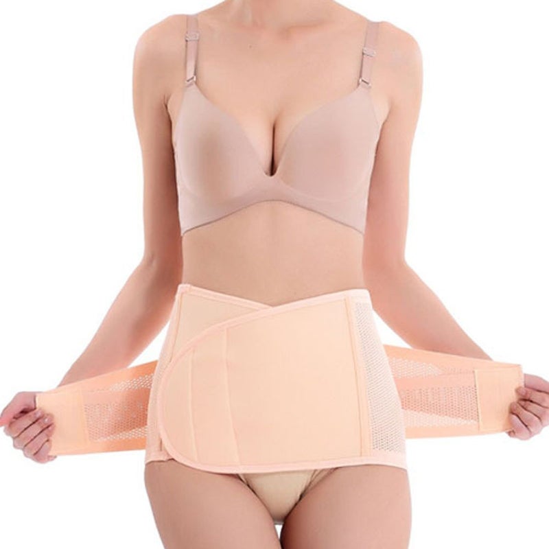 GOEGE Postpartum Belly band Postpartum Recovery Surgery Support Belly Wrap for CSection Hernia and Tummy Tuck Abdominal Compression Binder