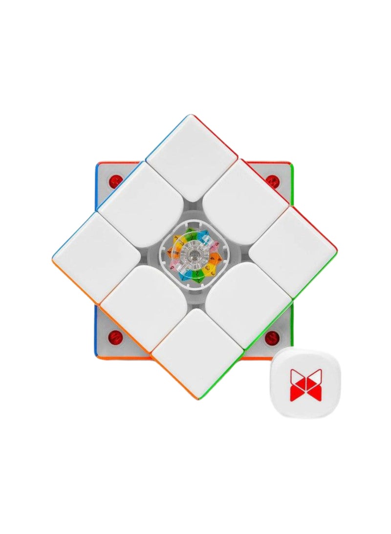 QiYi Qiyi Tornado V4 3X3 Magnetic SpeedCube Pioneer UV Coated, 55.5mm, MagLev Technology, For Kids and Adults  - Image 4