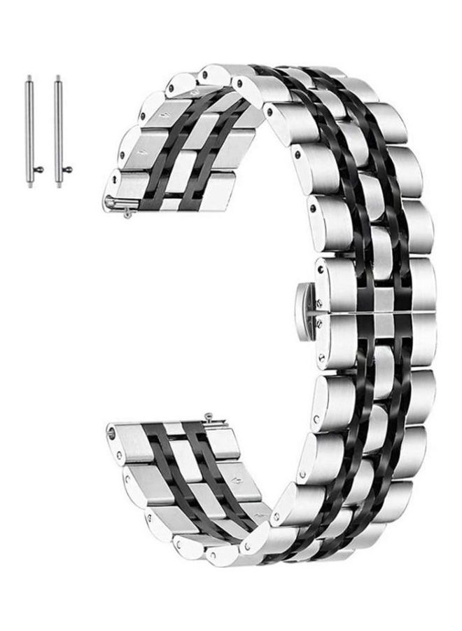NIBEMINENT For Huawei Watch GT2e GT2 Straps Silver/Black  - Image 1