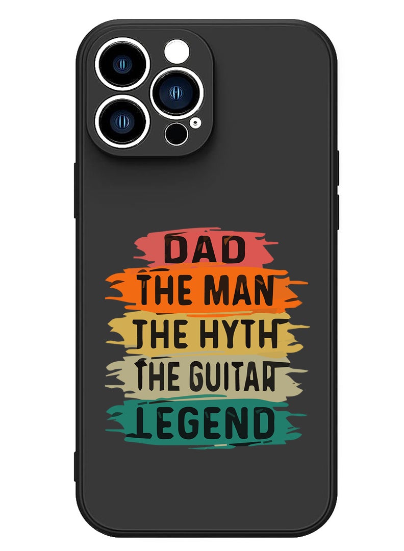Theodor Protective Slim Fit Case Liquid Silicone Cover with Full Body Protection Anti-Scratch Shockproof Case For iPhone 14 Pro Black  - Dads wallet Black copy  - Image 1