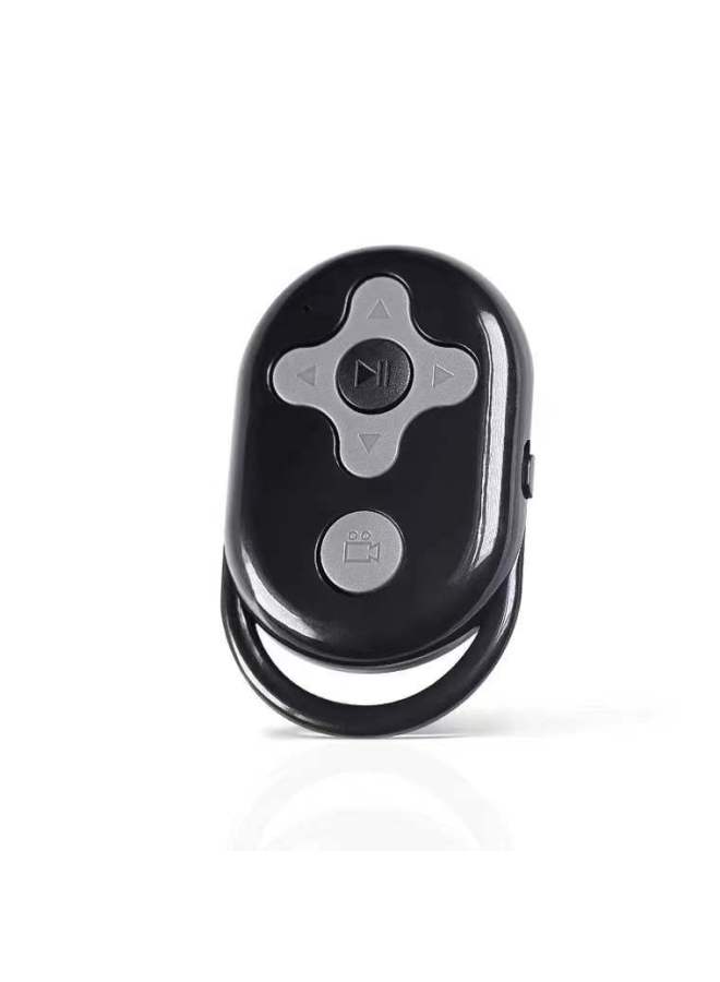 Shake Voice Remote Controller Mobile Phone Bluetooth Selfie Novel Page Turning Controller Android Universal Lazy Praise Recording Video-Color:Black