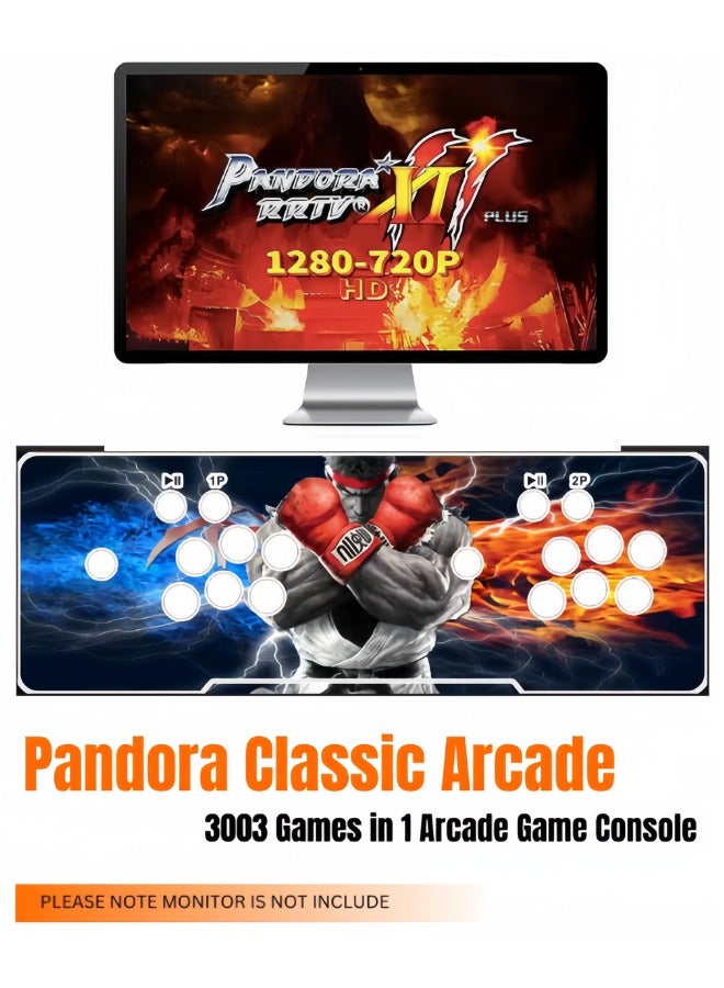 3003 Games in 1 Arcade Game Console ,Pandora Treasure 3D Double Stick,3003 Classic Arcade Game,Search Games, Support 3D Games,Favorite List, 4 Players Online Game,1280X720 Full HD Video Game - Image 1