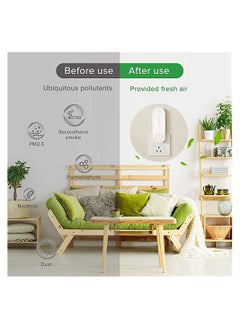 Generic Air Purifier Pet Odor Deodoriser Negative Anion Purification Freshener Smoke Remover Home Plug-in Air Purifier Socket for Toilet Bathroom Kitchen  - Image 2