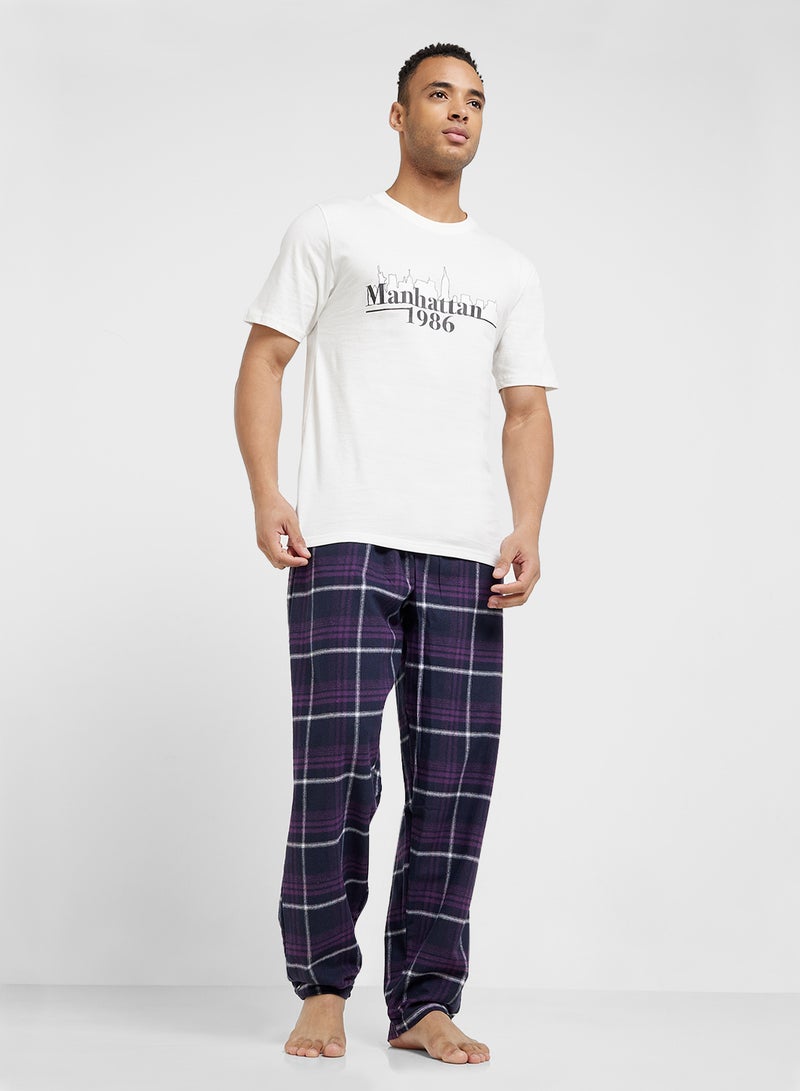 Seventy Five Checked Pyjama  - Image 4