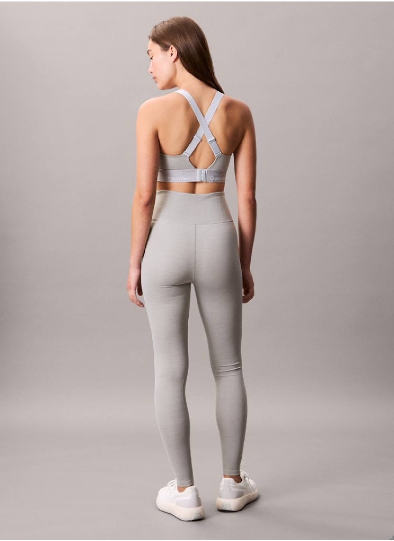 CALVIN KLEIN Women's Gym Leggings - Polyester Blend, Grey  - Image 2