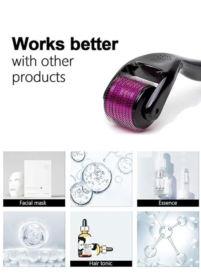 ديرما رولر أداة دوارة لعلاج التجاعيد وتساقط الشعر مزود بـ 540 إبرة - مقاس 0.5 مم - Image 5