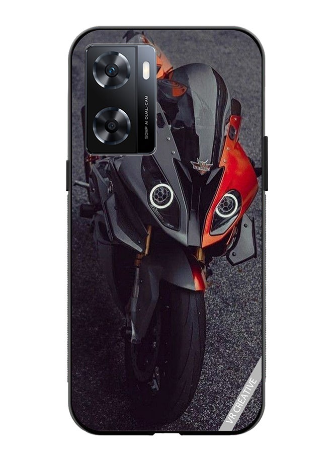 VR CREATIVE Protective Case Cover For Oppo A57/A77s Bike Design Multicolour - Image 1