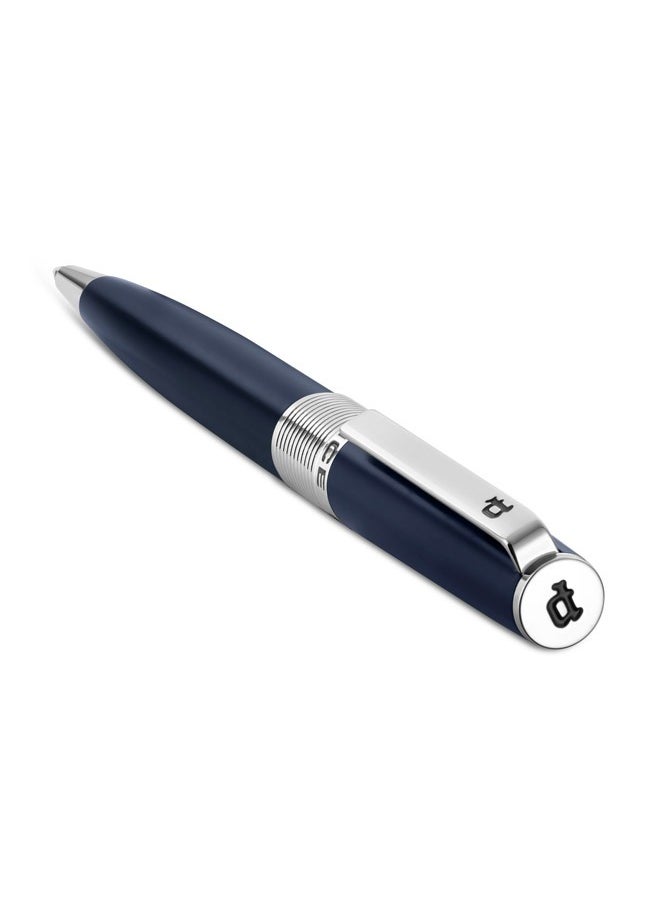 POLICE POLICE Serif Stainless Steel Extra Fine Drill Ballpoint Pen (PEACP2000309, Blue)  - Image 2