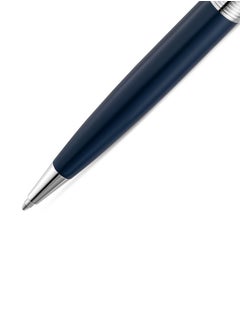 POLICE POLICE Serif Stainless Steel Extra Fine Drill Ballpoint Pen (PEACP2000309, Blue)  - Image 3