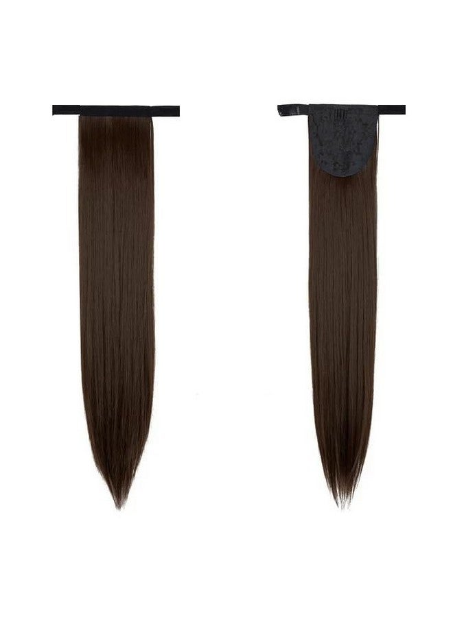 Artifice 30" Long Wrap Around Ponytail Hair Extension (Natural Dark Brown) - Image 4
