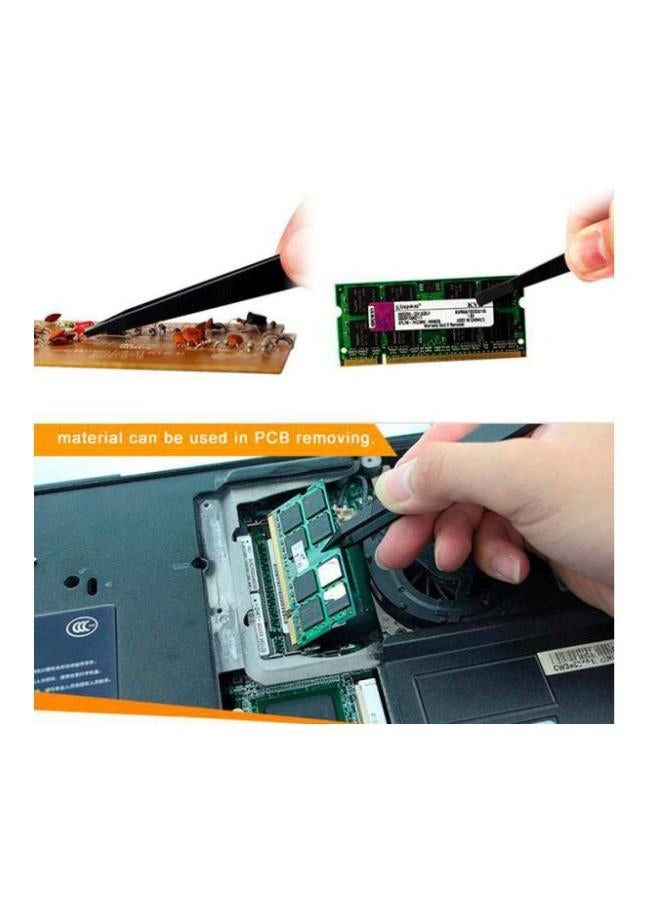 JAKEMY 3-Piece Repairing Tweezers Set Black