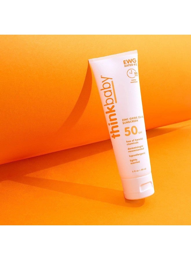 Thinkbaby Spf 50+ Braod Spectrum Organic Sunscreen 3 Oz 2 Pack - Image 5