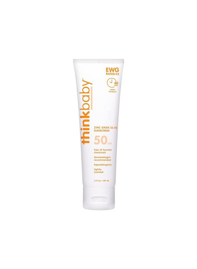 Thinkbaby Spf 50+ Braod Spectrum Organic Sunscreen 3 Oz 2 Pack - Image 2