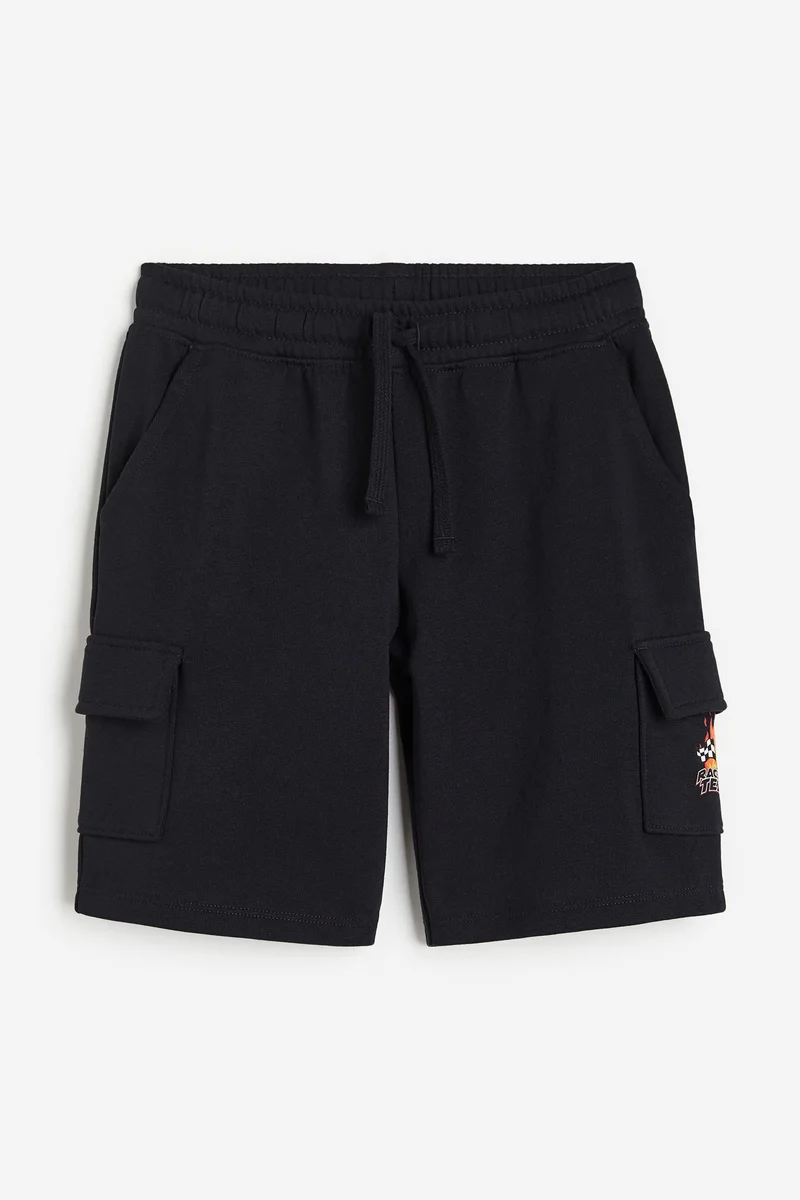 H&M Printed cargo sweatshorts