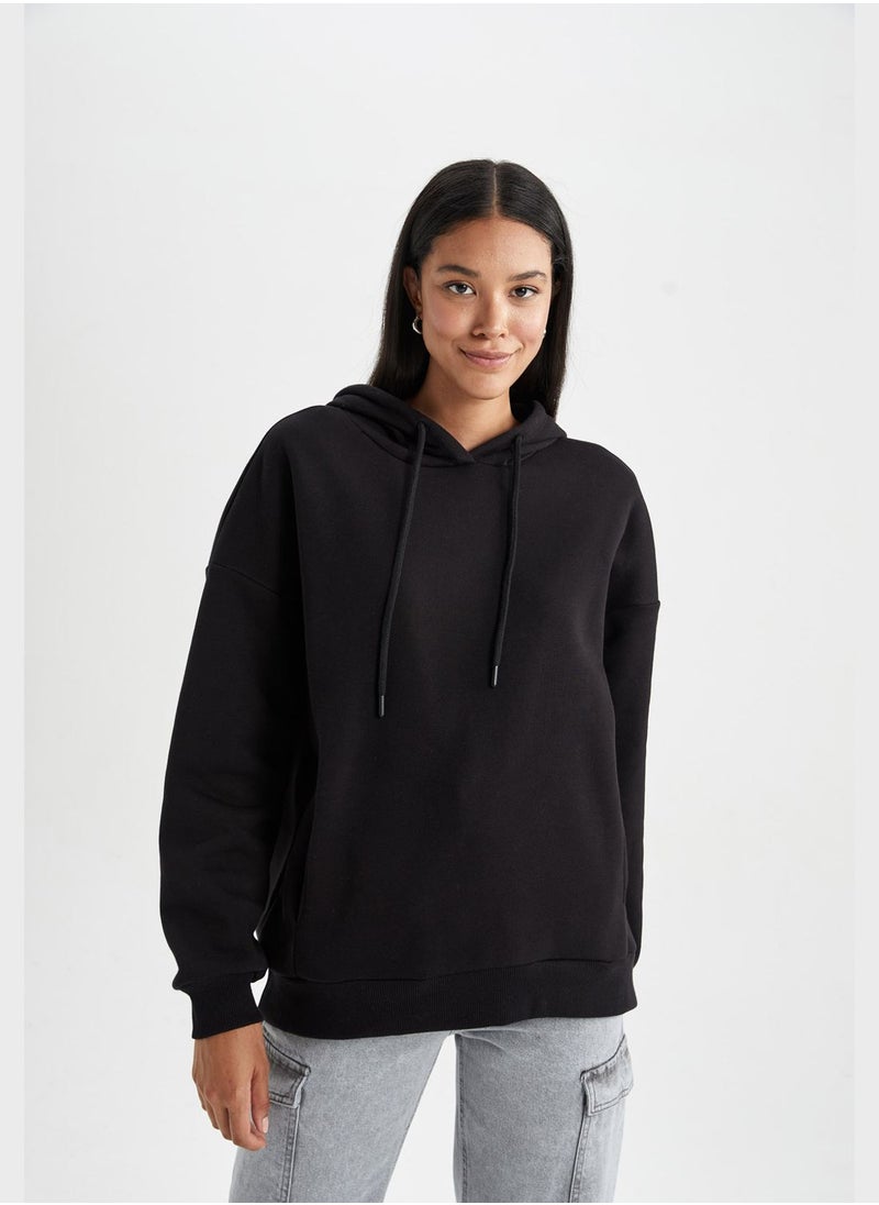 DeFacto - Oversized Knitted Sweatshirt - Image 1