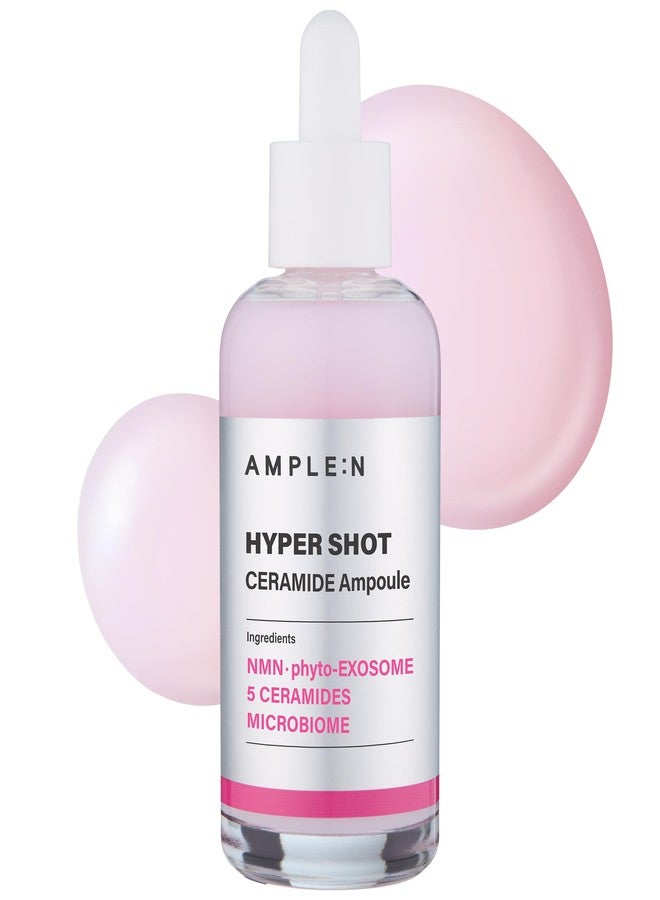 كوريانا أمبولة AMPLE:N Hyper Shot Ceramide - سيروم الوجه الكوري للبشرة الجافة والمتضررة - إصلاح حاجز البشرة، ترطيب لمدة 100 ساعة مع مركب سيراميد بتركيز 50000 جزء في المليون، نياسيناميد، وبيتا جلوكان، 2.7 أونصة سائلة. - Image 1