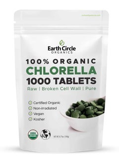 Earth Circle Organics Premium Chlorella - 1000 Tablets