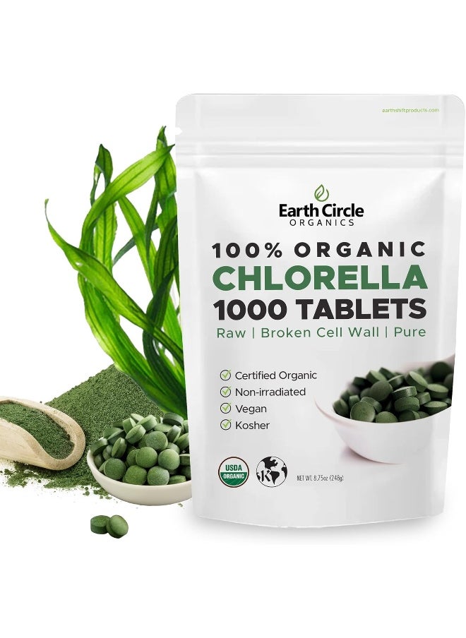 Earth Circle Organics - Earth Circle Organics Premium Chlorella - 1000 Tablets - Image 1