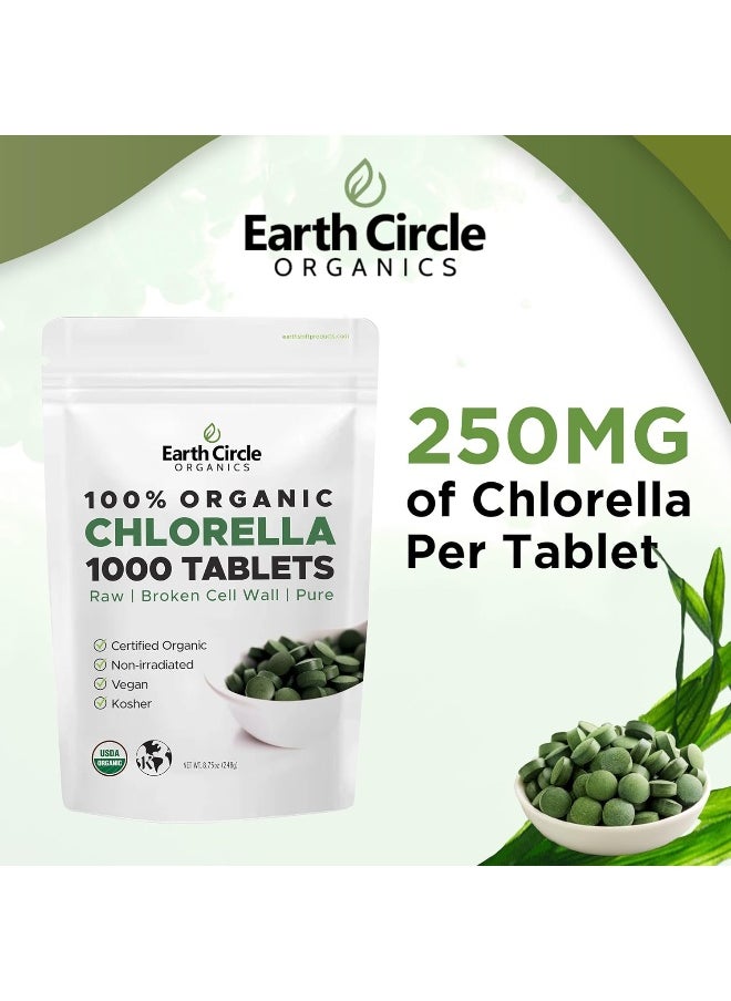 Earth Circle Organics - Earth Circle Organics Premium Chlorella - 1000 Tablets - Image 1