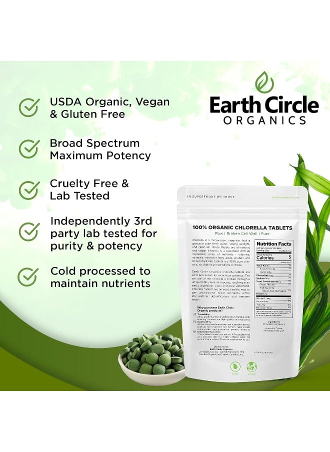 Earth Circle Organics - Earth Circle Organics Premium Chlorella - 1000 Tablets - Image 1