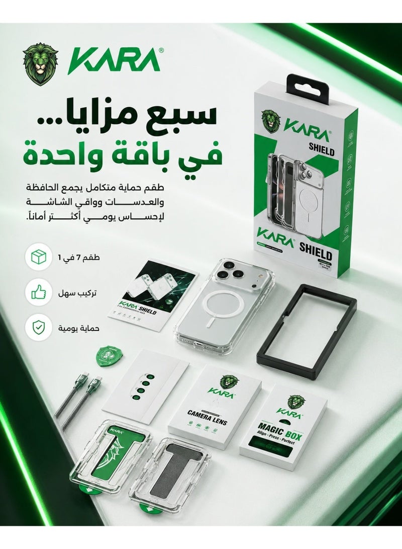 كارا iPhone 17 Pro Case, Transparent Case, Full Protection, Camera Lens Protection, Shockproof Case, Wireless Charging, MagSafe Compatible, Soft TPU, Explosion Proof, 360 Protection, Luxury Case, Protective Cover 17 Pro, iPhone Accessories, Scratch-Resistant Case, Premium Transparent Case, Integrated Protection, Break-Resistant iPhone Case, Matte Case, Lens Protection, Full Phone Cover, Magnetic Transparent Case, Matte Screen Protector, Ceramic Screen Protector, Full Body Shock Protection, Complete iPhone Protection Kit, Anti-Break Protection - Image 1