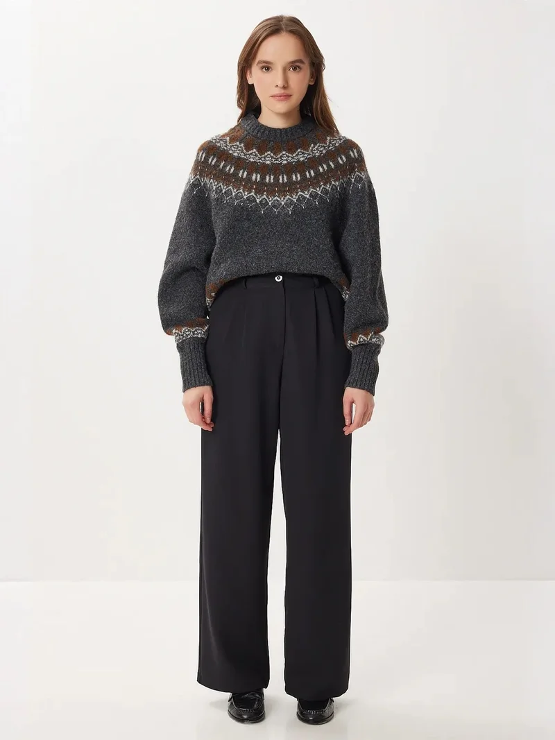 السعادة في إسطنبول ISTANBUL High Waist Wide Leg Palazzo Pants
