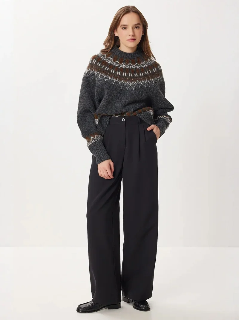 السعادة في إسطنبول ISTANBUL High Waist Wide Leg Palazzo Pants