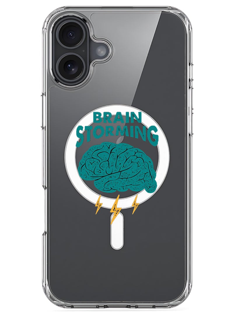 Theodor Magnetic Case for Apple iPhone 17 Compatible with MagSafe Wireless Charging, Shockproof Phone Bumper Cover - Brain Stroming - Image 1