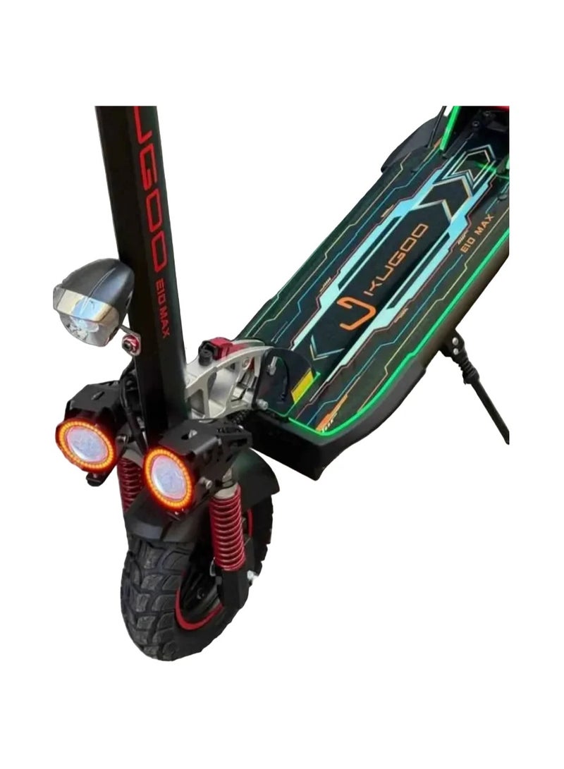 KUGOO E10 MAX Electric Scooter 48V 15Ah 2000W Motor | High-Speed Foldable E-Scooter with Dual Suspension, Disc Brakes & Long Range | Adult Electric Scooter UAE - Image 3