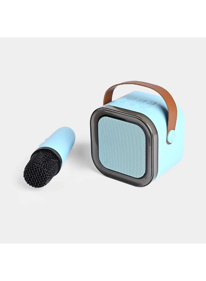 K12 Bluetooth Speaker with Microphone – Portable Wireless PA System, Rechargeable Outdoor Speaker with Bass, Mic Input, FM Radio, USB, AUX, SD Card, LED Lights for Parties, Events, Karaoke & Teaching