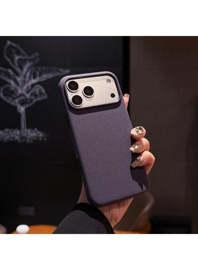 Premium Tech Fabric Magnetic Phone Case for iPhone 17 Pro Max with Camera Control Button, Luxury Woven Shockproof Protective Cover - Image 2