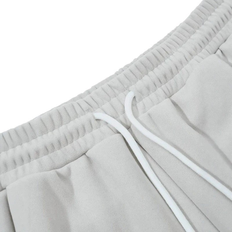 Women's Loose Fit High Waist Drawstring Sweatpants with Pearl Side Trim - Image 5