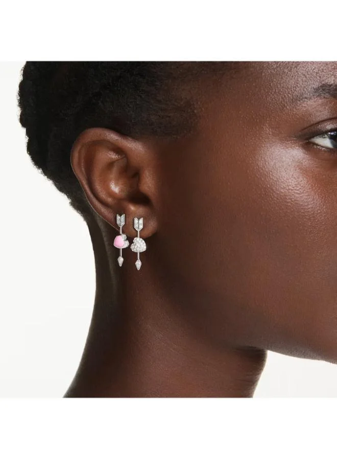 SWAROVSKI  Idyllia Crystal Rhodium Plated Pierced Earrings for Women | Best Price UAE