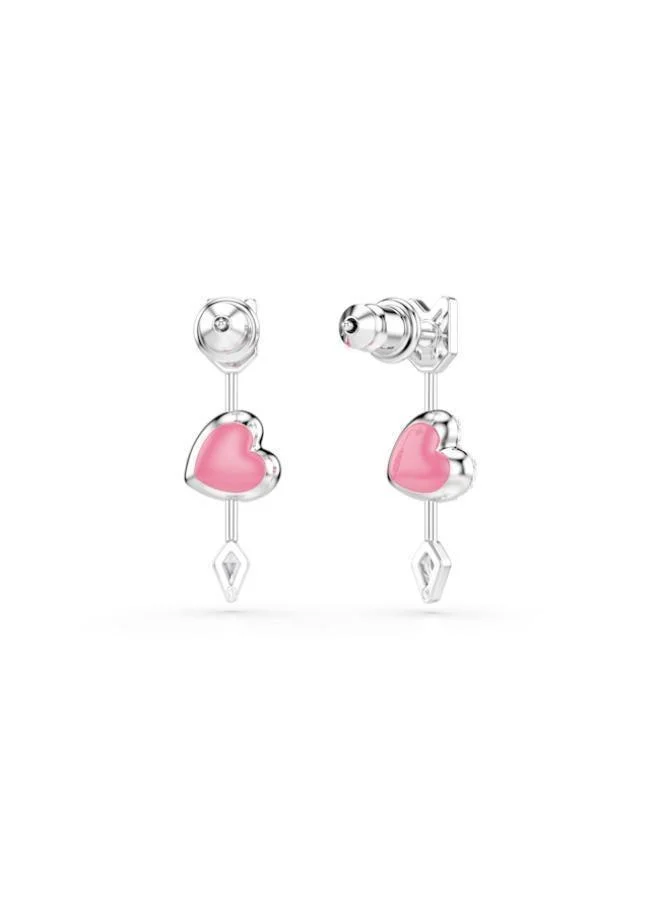 SWAROVSKI  Idyllia Crystal Rhodium Plated Pierced Earrings for Women | Best Price UAE