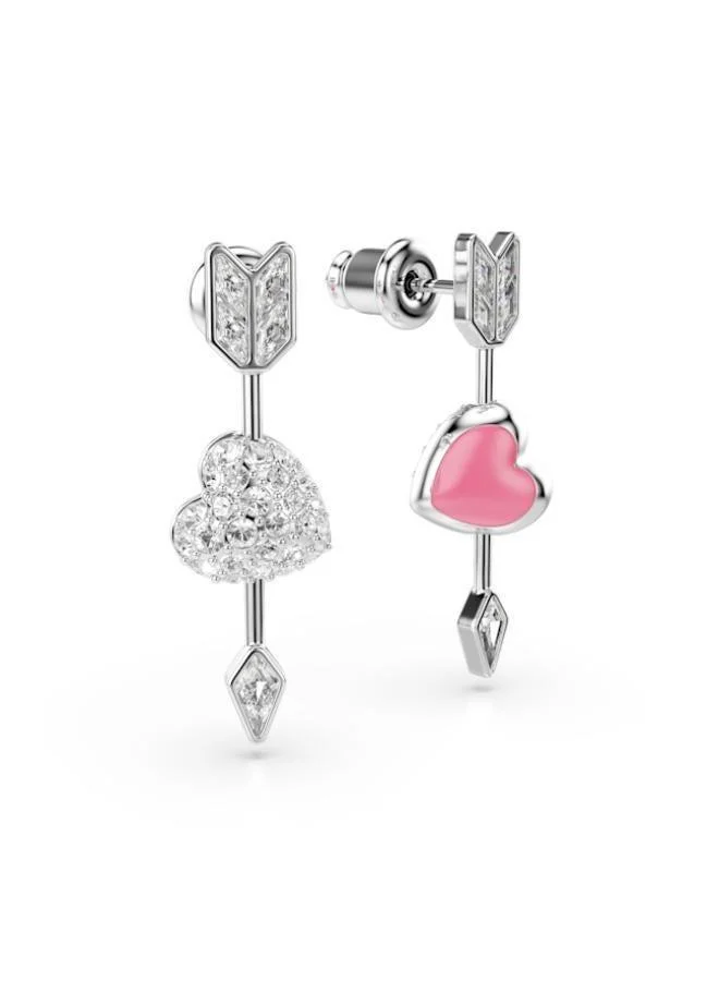 SWAROVSKI  Idyllia Crystal Rhodium Plated Pierced Earrings for Women | Best Price UAE