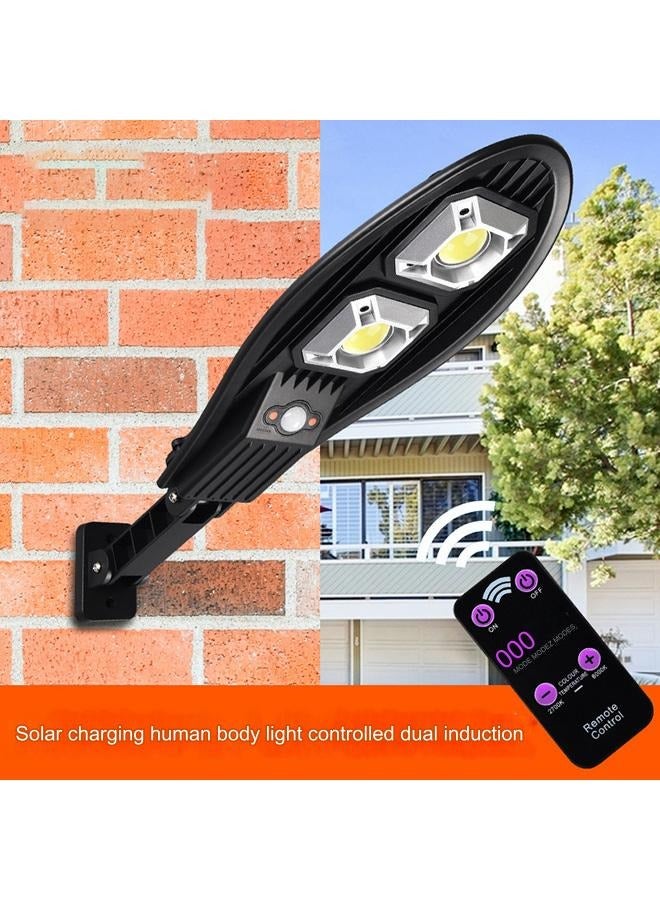 New remote control outdoor solar garden light human body sensing LED street light  - Image 2