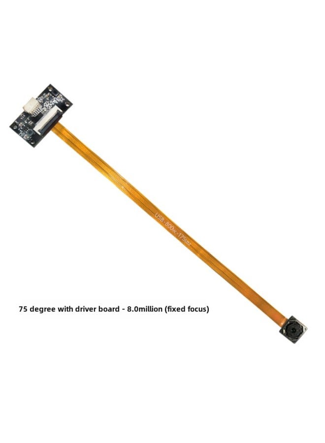 High-definition 4K Camera Module 12 Million FPC Cable Smart Device Recognition Auto-focus USB Drive-free Module-Color:75 Degree 8 Million-with Drive Plate (fixed Focus) - Image 1