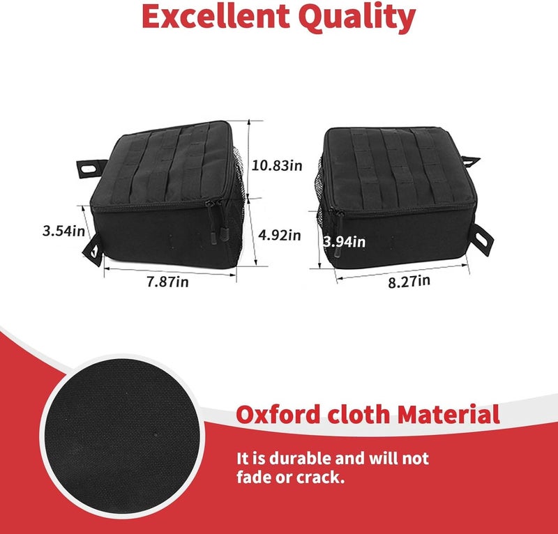 Linskip Wheel Well Storage Bag for 2024 Jeep Wrangler - Multi-Compartment Trunk Organizer - Image 4