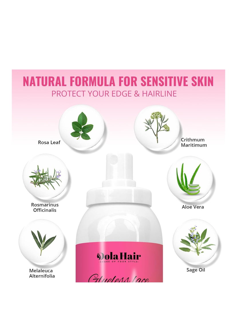 Dolahair Dolahair Lace Melting Spray for GlueLess Wigs lace Bond Melting Spray Bond Adhesive Wig Glue Spray lace Front Melting Spray for glueless Wigs Glue Spray Lace Melting Spray lace Filter Melting Spray  - Image 2