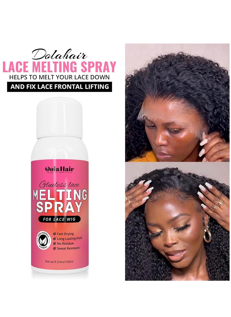 Dolahair Dolahair Lace Melting Spray for GlueLess Wigs lace Bond Melting Spray Bond Adhesive Wig Glue Spray lace Front Melting Spray for glueless Wigs Glue Spray Lace Melting Spray lace Filter Melting Spray  - Image 5